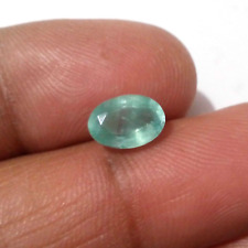 Fabulous Colombian Emerald Oval Shape 2.25 Crt Top Green Faceted Loose Gemstone picture