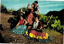 Vintage Postcard 4x6- People in colorful dress on a hillside, Gr UnPost 1960-80s picture
