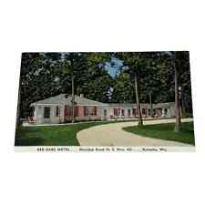 Postcard Red Oaks Motel Kenosha Wisconsin Advertising Card Vintage B292 picture
