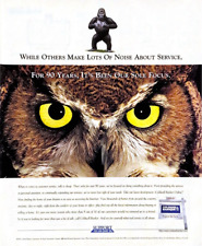 Coldwell Banker Vintage Print Ad 1996 Gorilla Owl Retro 90's Full Page Advertise picture
