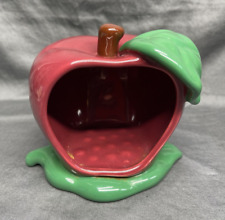 Vintage Apple Kitchen Sponge Holder Caddy Farmhouse Sink Decor Red Green picture