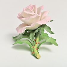 Lenox Garden Fine Porcelain Figurine Tea Rose Pink Hand Painted Flower picture