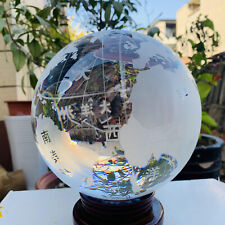 21.38LB White melted quartz ball globe Healing home decor picture