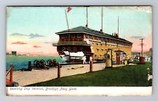 Brooklyn NY-New York, Brooklyn Navy Yard, Ship Vermont Souvenir Vintage Postcard picture