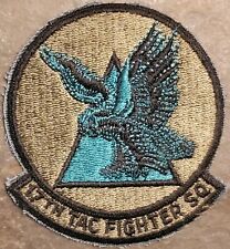 AIR FORCE USAF PATCH - 17TH TACTICAL FIGHTER SQUADRON SUBDUED SHAW AFB, SC VTG picture