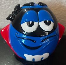 2003 M&M's Halloween Blue Zoro Mask Cape Cookie Candy Jar picture