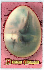 c1910 HAPPY EASTER DYE DYED EGG UNPOSTED POSTCARD P345 picture
