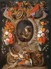 Art Oil painting Jan-van-Kessel-the-Elder-The-Soap-Bubbles & flowers art picture
