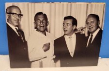 MILTON PRELL GEORGE BURNS BOBBY DARIN & JACK BENNY 1960 POSTCARD #233 - U picture