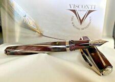 Visconti Divina Elegance Royal Brown Midi Fountain pen 23kt nib M picture
