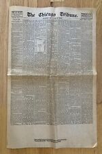 20 Front Page Reprints Chicago Tribune Major World Events 1886-1981  picture