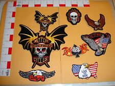 Motorcycle Biker Patch Collectors set lot  8 Patches embroidery picture