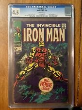 Iron Man #1 CGC 4.5 Marvel 5/68, Origin of Iron Man Retold  picture