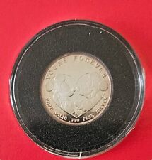 Silver Coin Yours Forever Mickey Mouse and Minnie Mouse. Limited Edition  picture