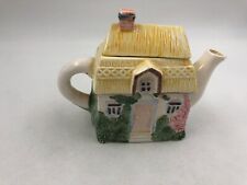 Pre-Owned Ceramic 6in Spring House Teapot DD02B18001 picture