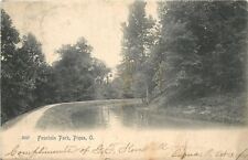 Piqua Ohio~Fountain Park~Rivers Edge Trail Curve~1905 Rotograph Co picture
