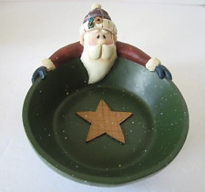Crazy Mountain Christmas Santa Star  Decorative Candy, Nut Dish 4.5” picture