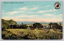 Postcard Threshing-Gallatin Valley South of Bozeman Montana - Northern Pacific picture
