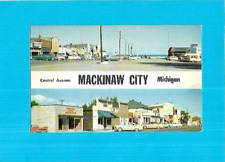 Postcard-Central Ave, Mackinaw City, Michigan picture