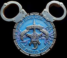 Rare Blue U.S. Secret Service Los Angeles Field Office Mickey lovers gift coin picture