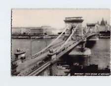 Postcard Chain Bridge of Szechenyi Budapest Hungary picture