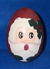Santa Claus Wooden Egg Christmas Decor. TB22 picture
