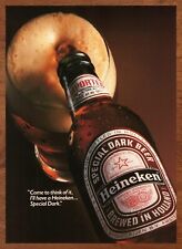 1984 Heineken Special Dark Beer Vintage Print Ad/Poster Man Cave Bar Art Retro picture