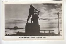 Real Photo Postcard Fisherman's Memorial Gloucester MA picture