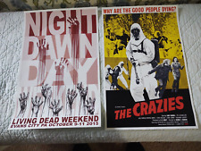 George A. Romero's The Crazies/Living Dead Weekend 2015 Posters Lot Of 2 picture