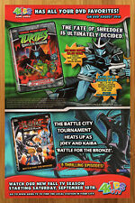 2005 4Kids Home Video DVD Promo Print Ad/Poster TMNT Ninja Turtles Yu-Gi-Oh Art picture
