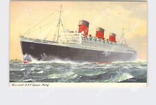 PPC Postcard Cunard Ship RMS Queen Mary Artist Rendering #4 picture