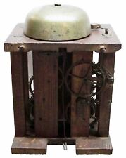 Antique Wooden Clock (Works Only) With Weights - Untested picture