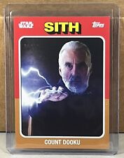 2024 TOPPS Throwback Thursday Star Wars #39 COUNT DOOKU Bronze Parallel 1/10 picture