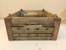 Vintage Pevely Dairy Wood / Steel Milk Crate  St Louis Missouri  picture