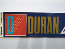 Duran Duran Bumper Sticker Original NOS Unused Bi-Rite New Wave Pop Rock 1984 picture