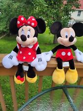 Vintage Mickey And Minnie Plushy With Vintage Disney Vacation Club Bag picture