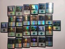 Magic The Gathering Forest x26 Mixed Foil Land Play Pack picture