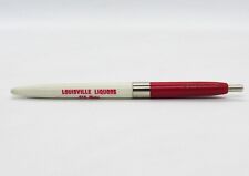 Vintage Louisville Liquors Promo Ballpoint Pen Louisville, NE Red & White picture