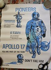 1972 Apollo 17 Pioneers Manned Flight Awareness Poster 22