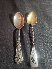 Antique Sterling Silver Unique Decorative Spoon Lot 13.49gr  picture