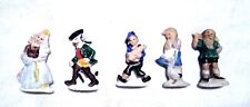 Antique Vintage All Bisque Nursery Rhyme Figures Cake Toppers picture