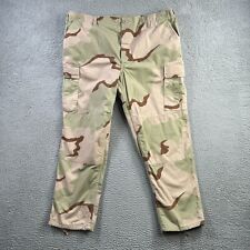 Military Pants Mens XL Desert Combat 3 Color Camo Cargo WOT 2001 TRU SPEC picture