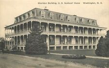 Postcard Washington DC Sheridan Building US Soldiers Home Albertype 23-8665 picture