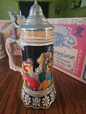 Vintage Large 10 1/2 Inch German Beer Stein With Lid Made in Germany  picture