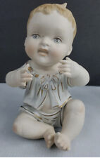 Vintage Bisque Porcelain Singing Baby Boy By Norleans Japan 8