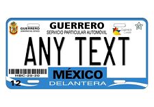 Guerrero 2012 Mexico Custom License Plate Novelty Auto ATV Motorcycle MOPED bike picture