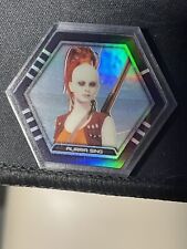 2015 Star Wars Topps Galactic Connexions Trading Disc Aurra Sing Clear Foil picture