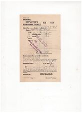 Horlicks Malted Milk Origonal Employees Purchase Ticket, 1931 picture
