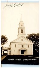 1908 Presbyterian Church Bridgehampton Long Island NY RPPC Photo Posted Postcard picture