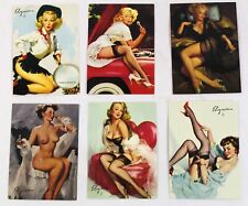 Lot of 6, Gil Elvgren's Calendar Pinups Collectors Cards   1993 picture